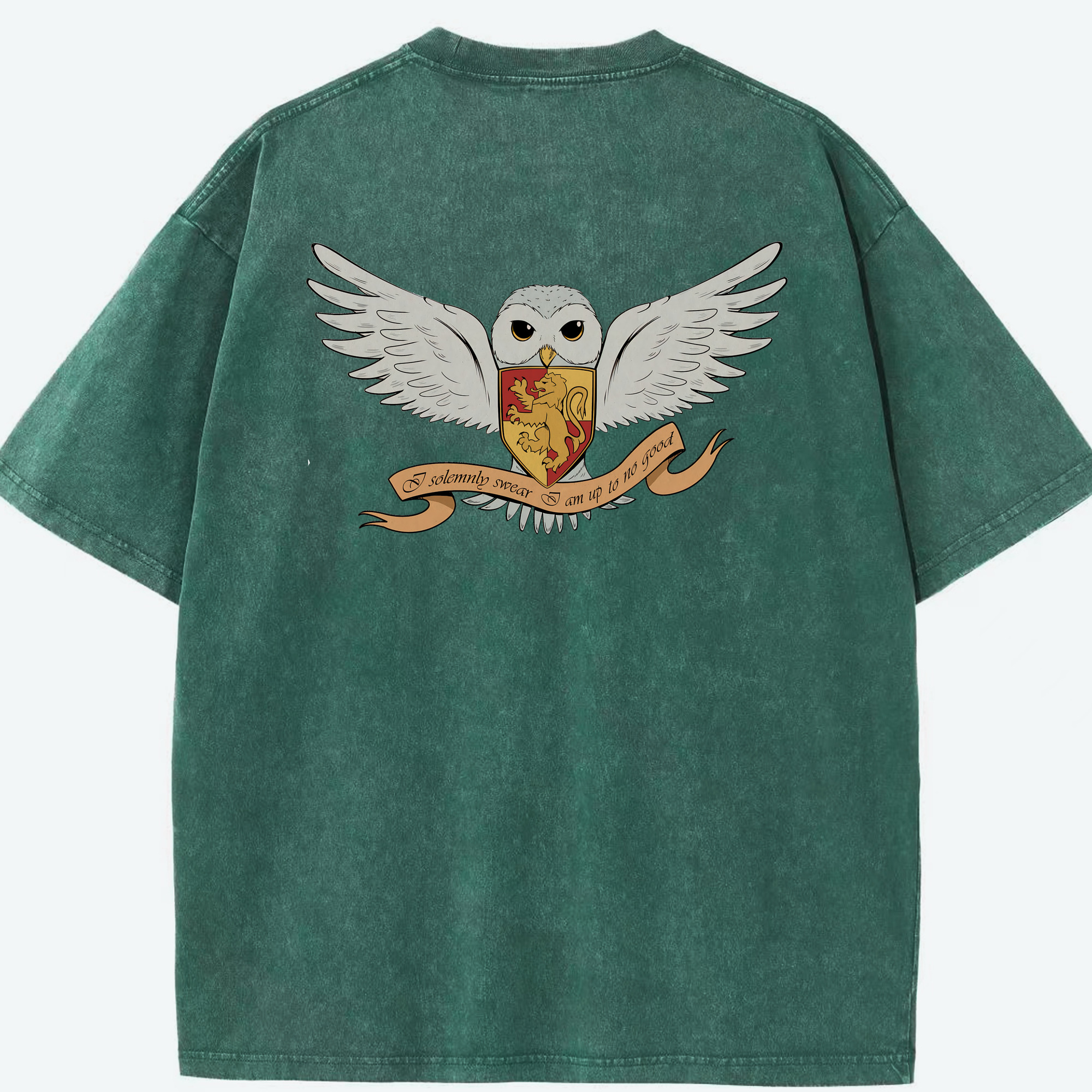 （画像用） Harry Potter ハリー・ポッターシリーズ 綿100% ヴィンテージ風 半袖Tシャツ（背面プリント）